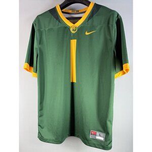 Baylor Bears Jersey Womens Large Nike Team Football #1 Green V-Neck Short Sleeve